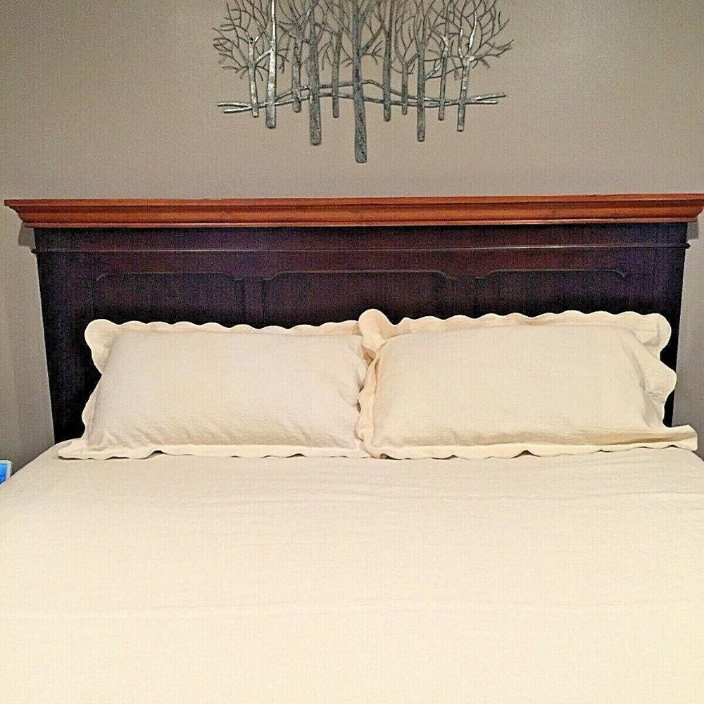 Sferra King Floral Matelasse 2 King Pillow Shams